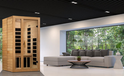 Golden Designs  1-2 Person Ultra Low EMF FAR IR Sauna  - DYN-6119-01 Elite
