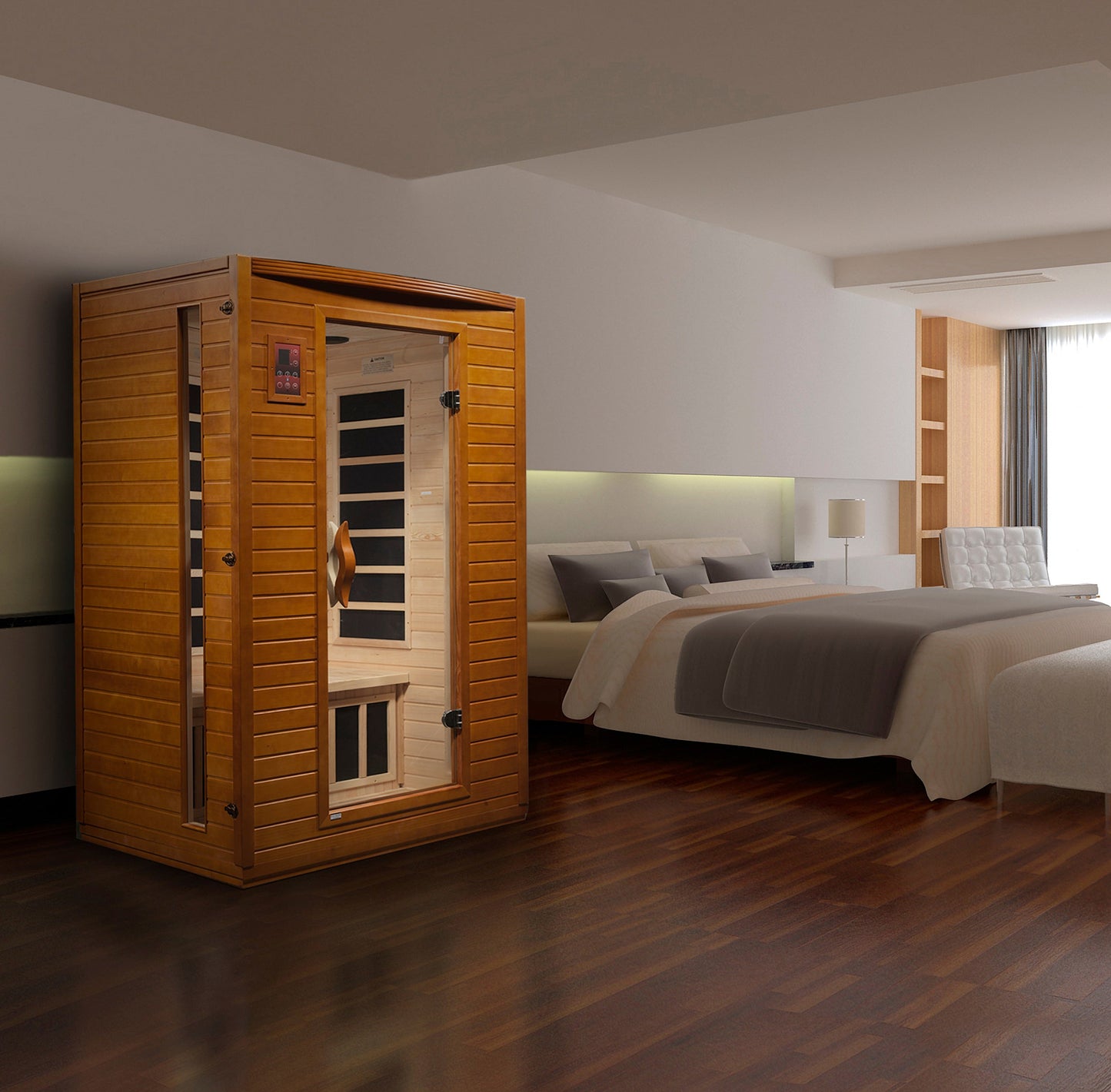 Golden Designs "Versailles" 2 Person Low EMF Far IR Sauna - DYN-6202-03c