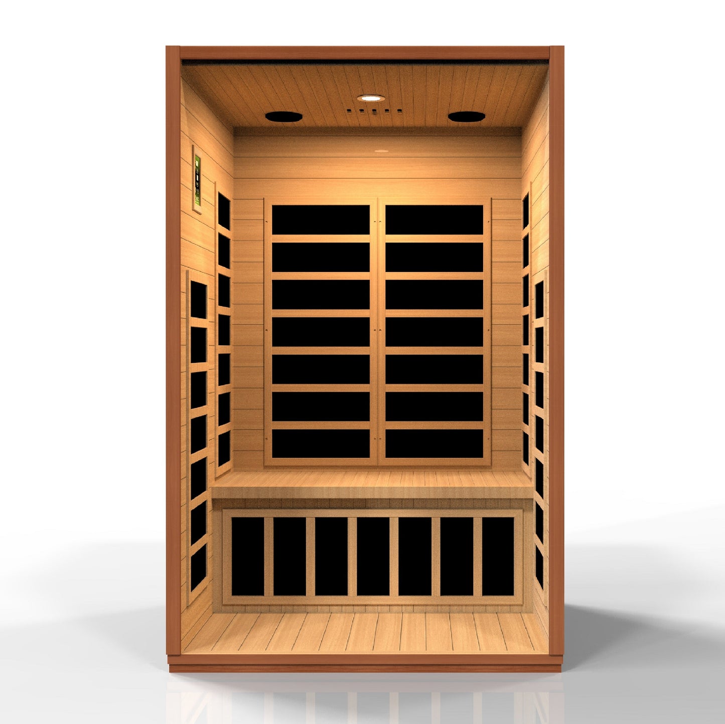 Golden Designs  2 Person Low EMF - FAR Infrared Sauna - DYN-6203-01