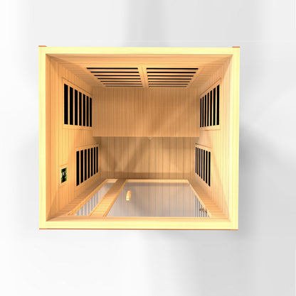 Golden Designs  2 Person Low EMF - FAR Infrared Sauna - DYN-6203-01