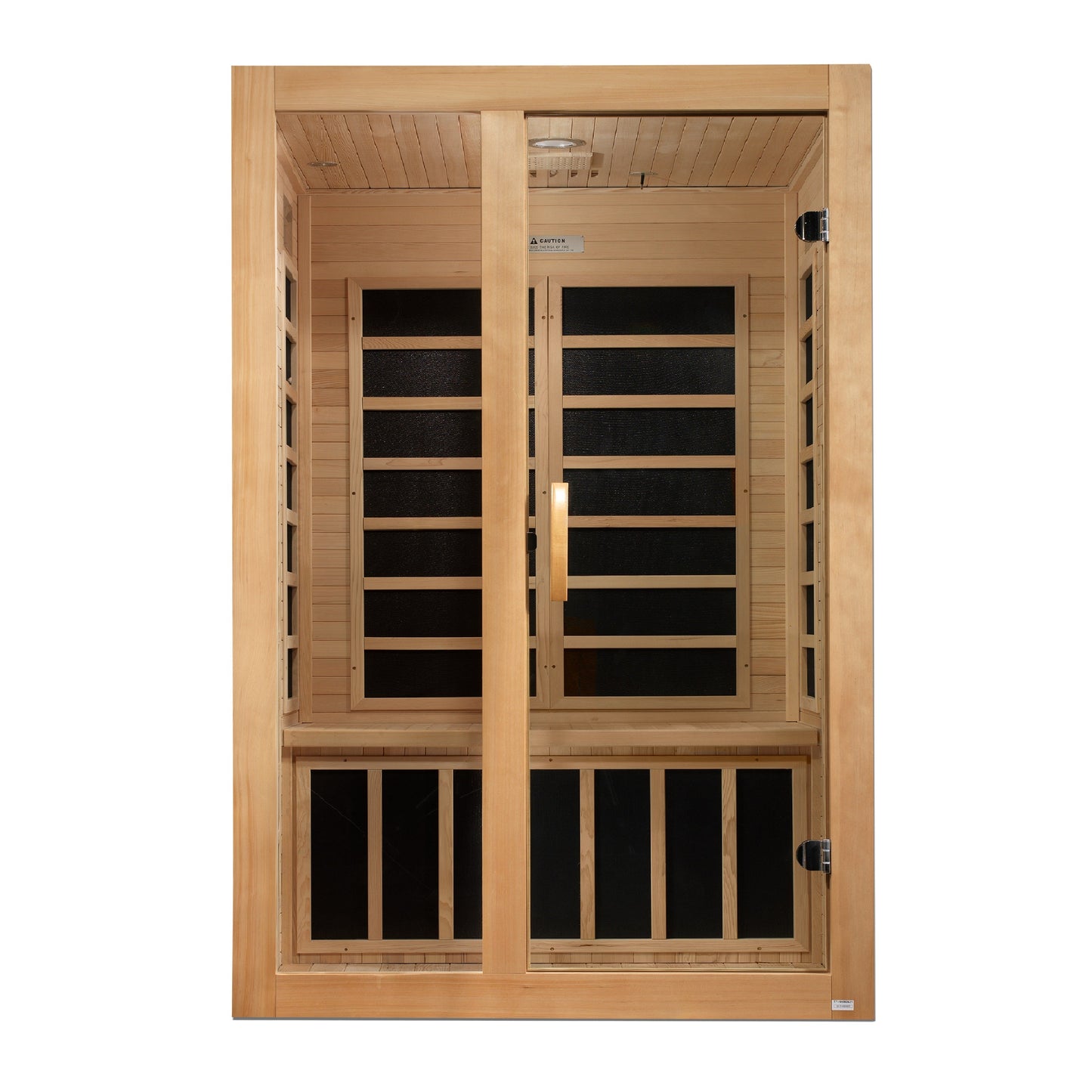 Golden Designs "Santiago" 2 Person Low EMF FAR IR Sauna - DYN-6209-01