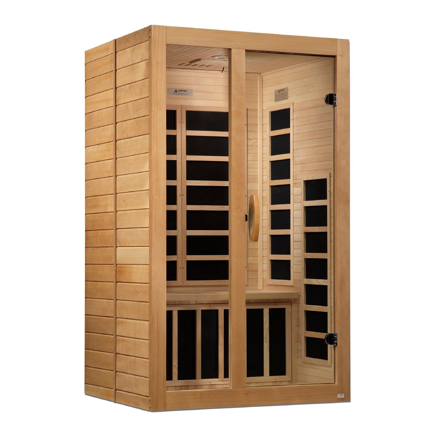 Golden Designs "Santiago" 2 Person Low EMF FAR IR Sauna - DYN-6209-01