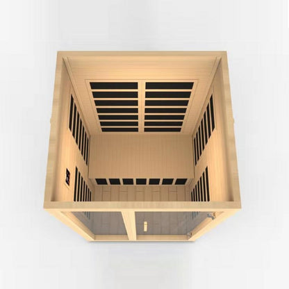Golden Designs "Santiago" 2 Person Low EMF FAR IR Sauna - DYN-6209-01