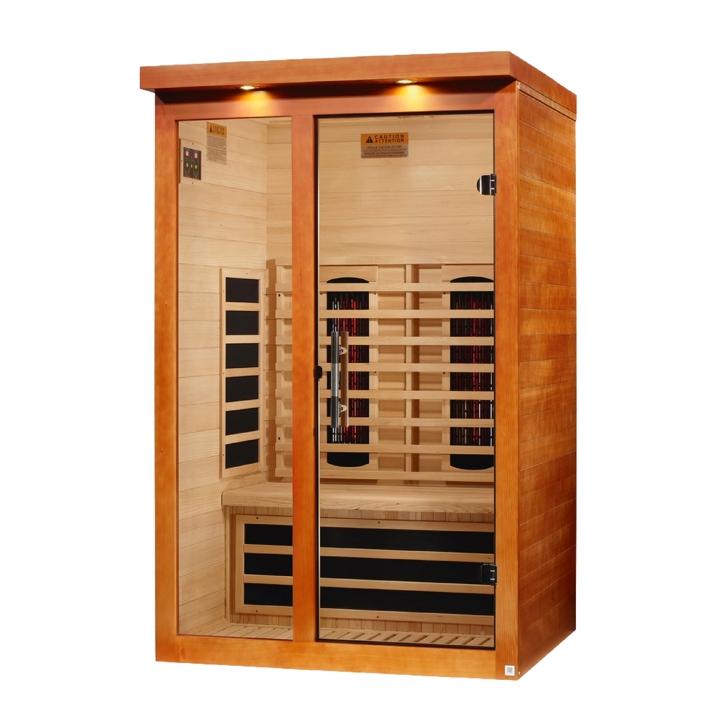 Golden Designs  2 Person Full Spectrum Nero Zero EMF FAR IR Sauna  - DYN-6215-03 FS