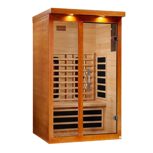 Golden Designs  2 Person Full Spectrum Nero Zero EMF FAR IR Sauna  - DYN-6215-03 FS