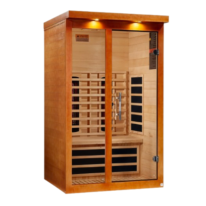 Golden Designs  2 Person Full Spectrum Nero Zero EMF FAR IR Sauna  - DYN-6215-03 FS