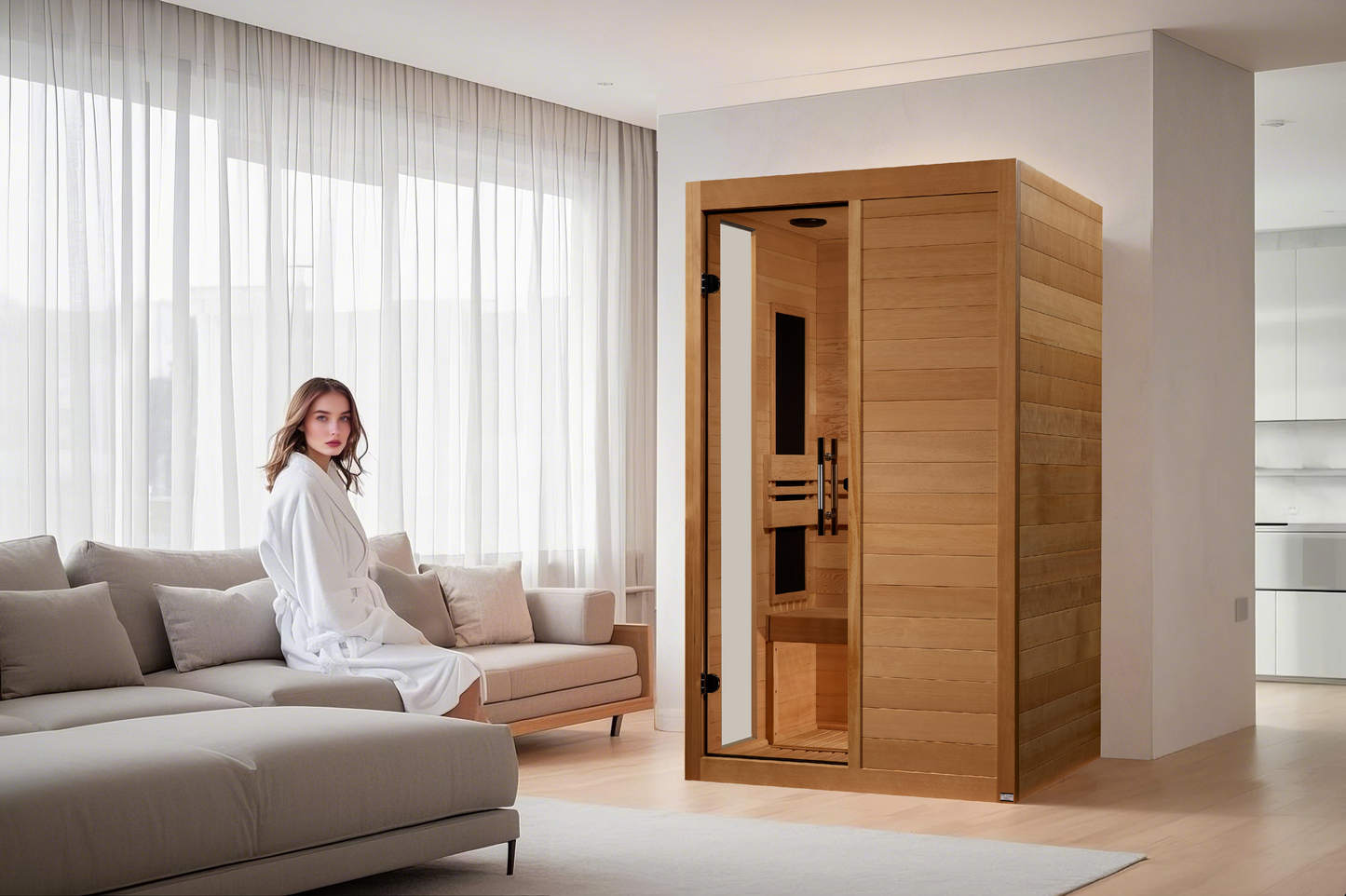 Golden Designs  2 Person Ultra Low EMF FAR IR Sauna  - DYN-6215-05 Elite