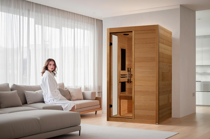 Golden Designs  2 Person Ultra Low EMF FAR IR Sauna  - DYN-6215-05 Elite