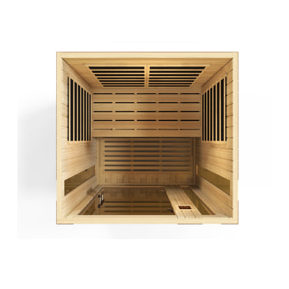 Golden Designs "Vittoria" 2 Person Low EMF Far IR Sauna - DYN-6220-01