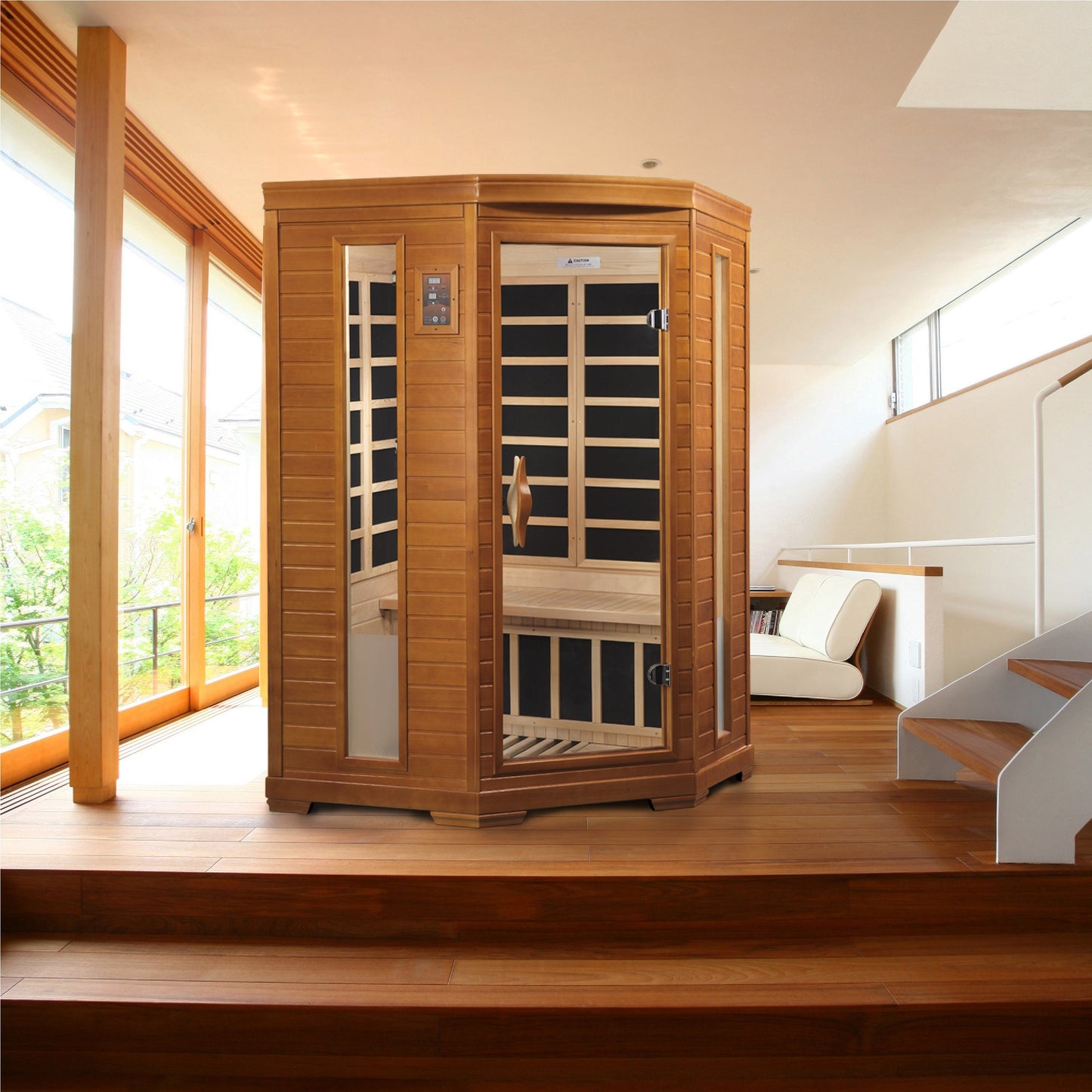 Golden Designs "Heming" 2 Person Low EMF Far IR Sauna  - DYN-6225-02