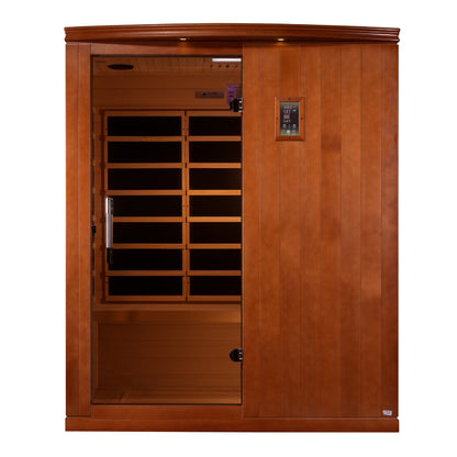 Golden Designs "Madrid Limited Elite" 3 Person Ultra Low EMF FAR IR Sauna - DYN-6310-04 Elite