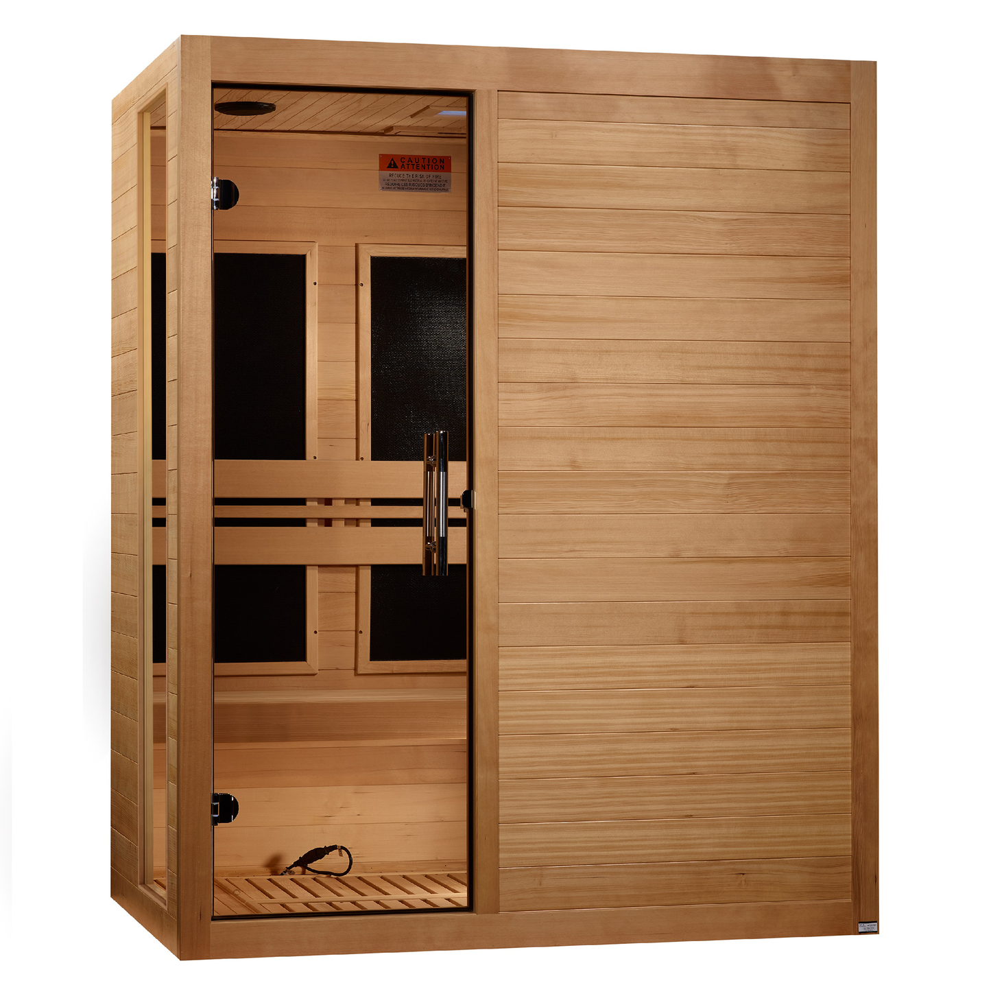 Golden Designs Toscana" 3 Person Ultra Low EMF FAR IR Sauna  - DYN-6315-05 Elite