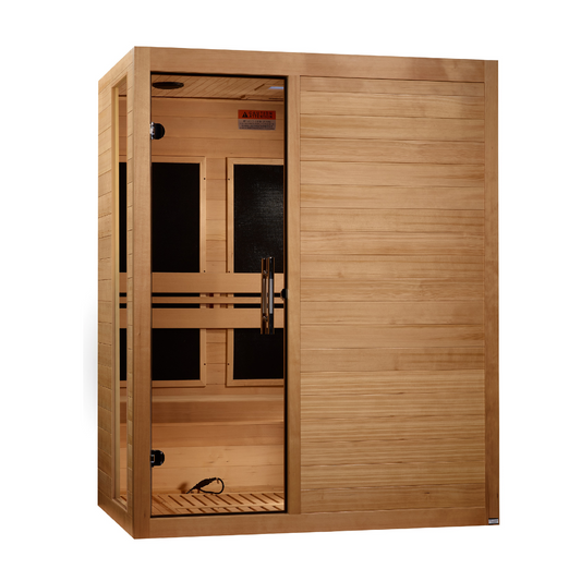 Golden Designs 3 Person Low EMF FAR IR Sauna - DYN-6315-05