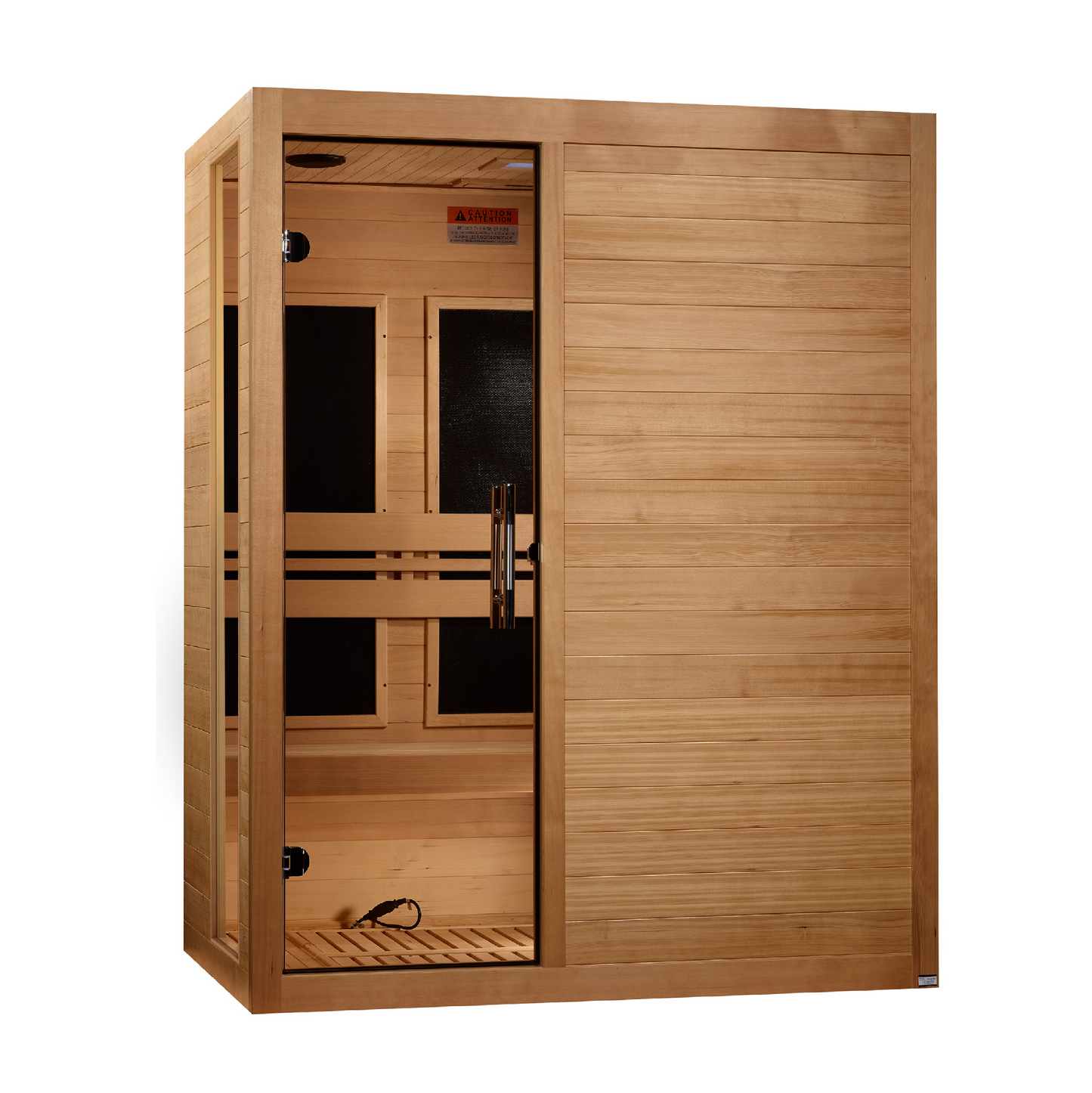 Golden Designs 3 Person Low EMF FAR IR Sauna - DYN-6315-05