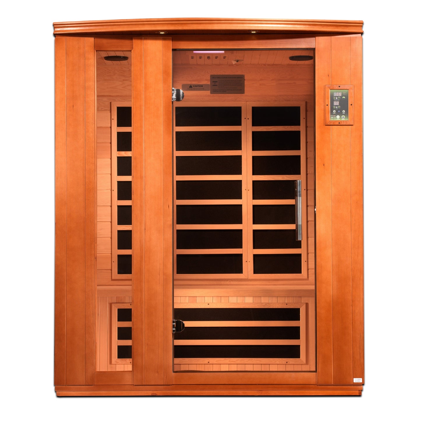 Golden Designs "Lugano" 3 Person Ultra Low EMF FAR IR Sauna  - DYN-6336-02 Elite