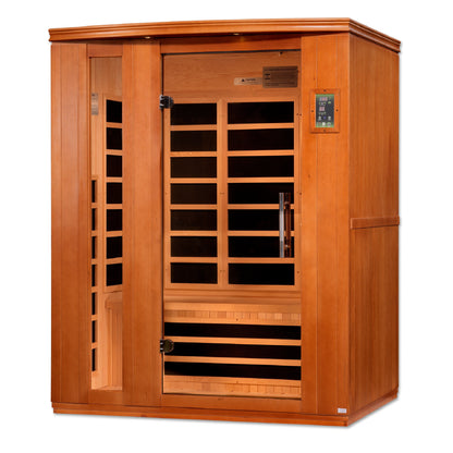 Golden Designs "Lugano" 3 Person Ultra Low EMF FAR IR Sauna  - DYN-6336-02 Elite
