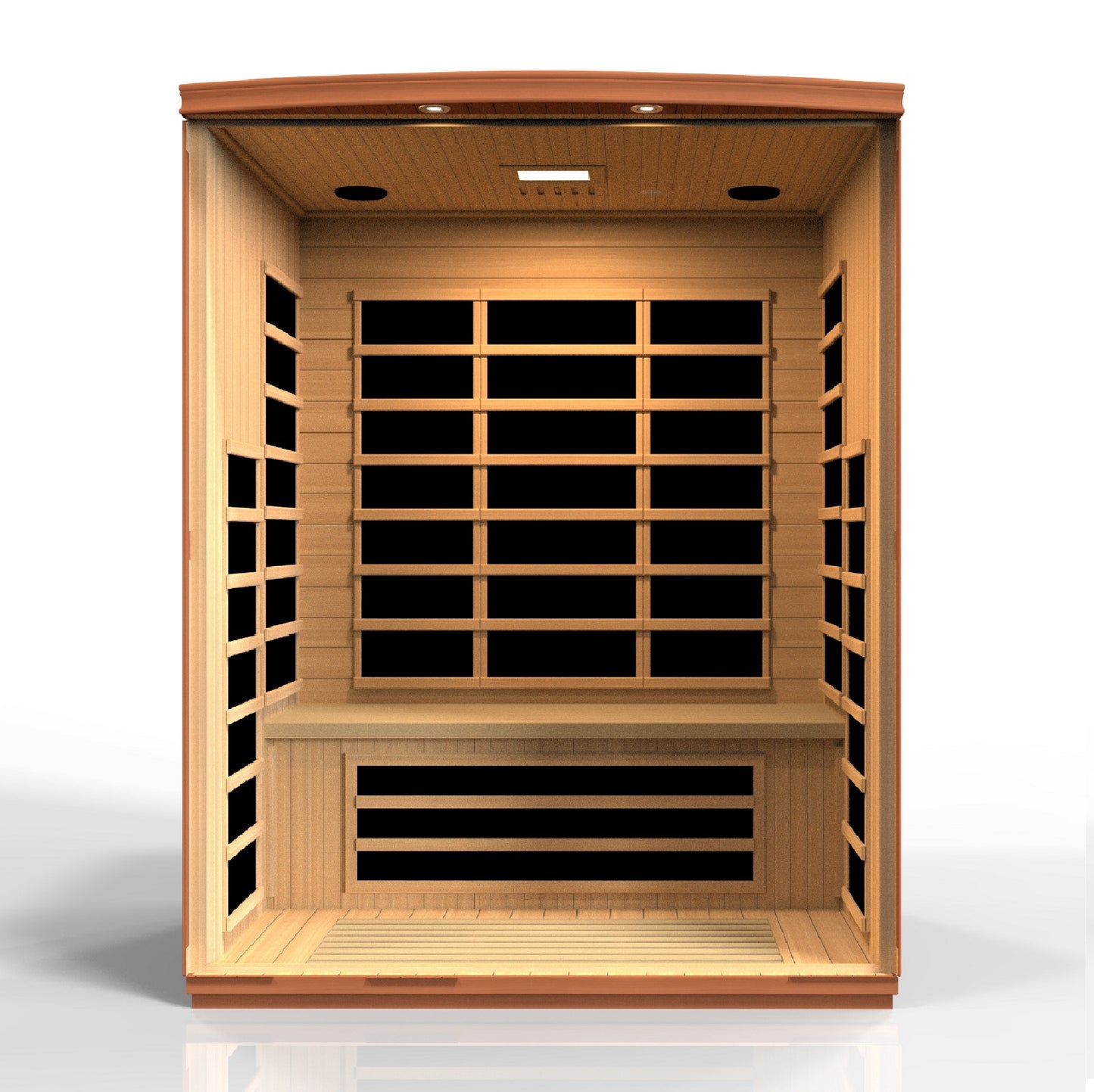 Golden Designs "Lugano" 3 Person Ultra Low EMF FAR IR Sauna  - DYN-6336-02 Elite