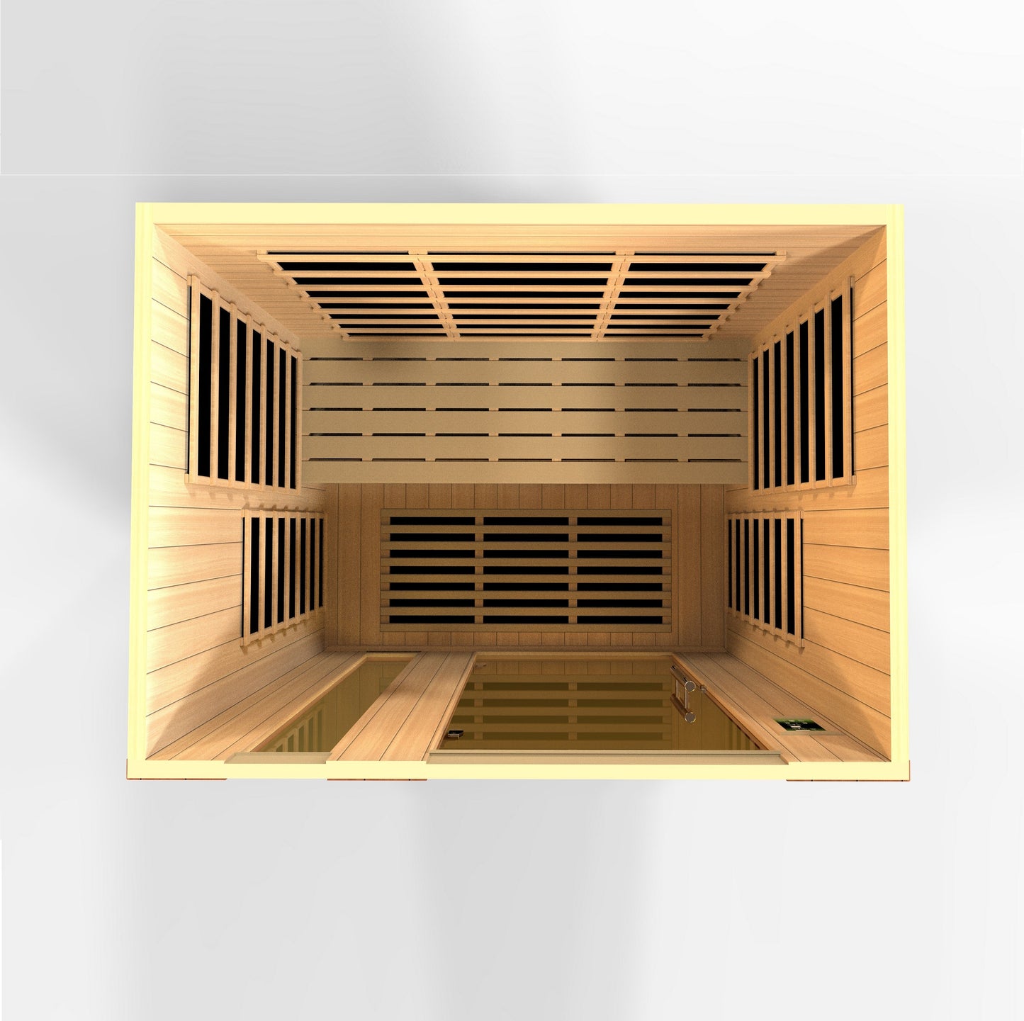 Golden Designs "Lugano" 3 Person Ultra Low EMF FAR IR Sauna  - DYN-6336-02 Elite