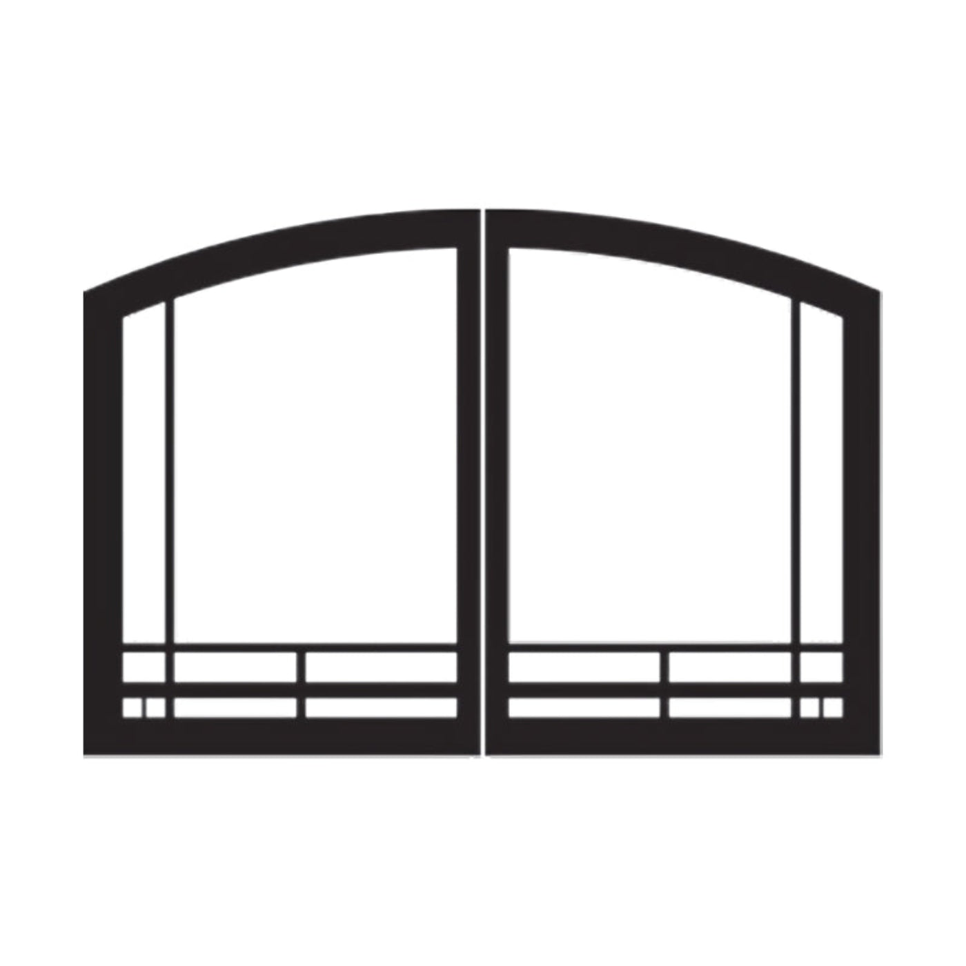 Empire - Door Sets for Breckenridge Select Vent Free Fireboxes - VBR32GMBL,