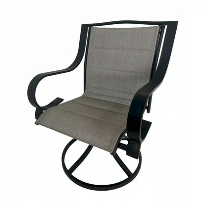 Deko Living 4 Piece Seating Outdoor Patio Dining Table and Swivel Chairs Set  - COP30705