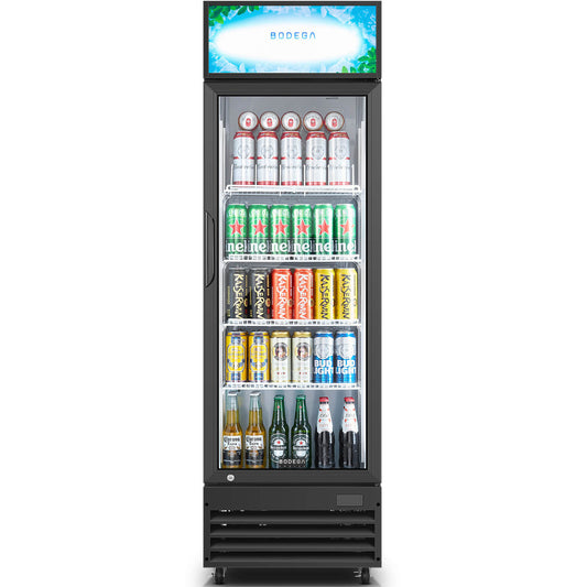BODEGAcooler Commercial Glass Door Display Refrigerator Merchandiser 9cu.ft
