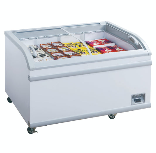 Chef AAA -  Commercial 56" Glass Door Frozen Food or Ice Cream Chest Freezer Display - TD-500Y,