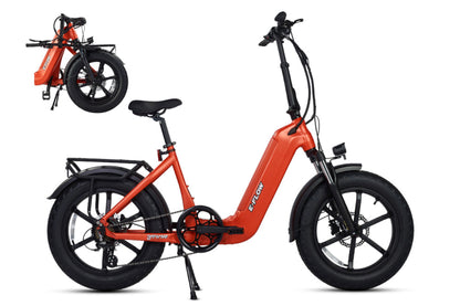 Adam Equipment Young Electric E-Flow 750W Folding eBike | 20'' All-terrain Fat Tire With 48V20Ah BAFANG Battery, Up to 90 Miles, 28 MPH - 12803020DB
