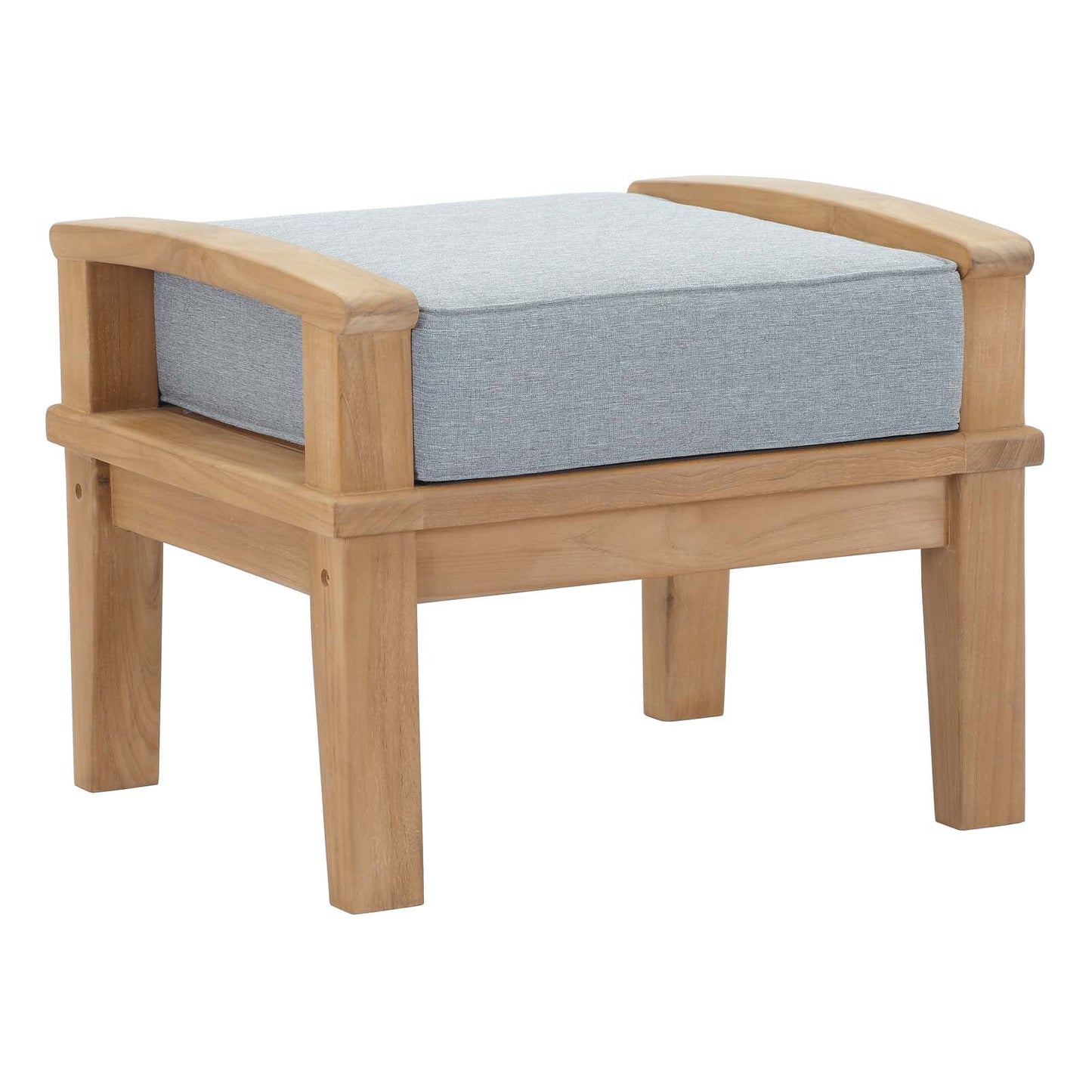 Modway Furniture Marina 5 Piece Outdoor Patio Teak Set by Modway – EEI-1472-NAT-GRY-SET