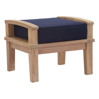 Modway Furniture Marina 5 Piece Outdoor Patio Teak Set by Modway – EEI-1472-NAT-GRY-SET