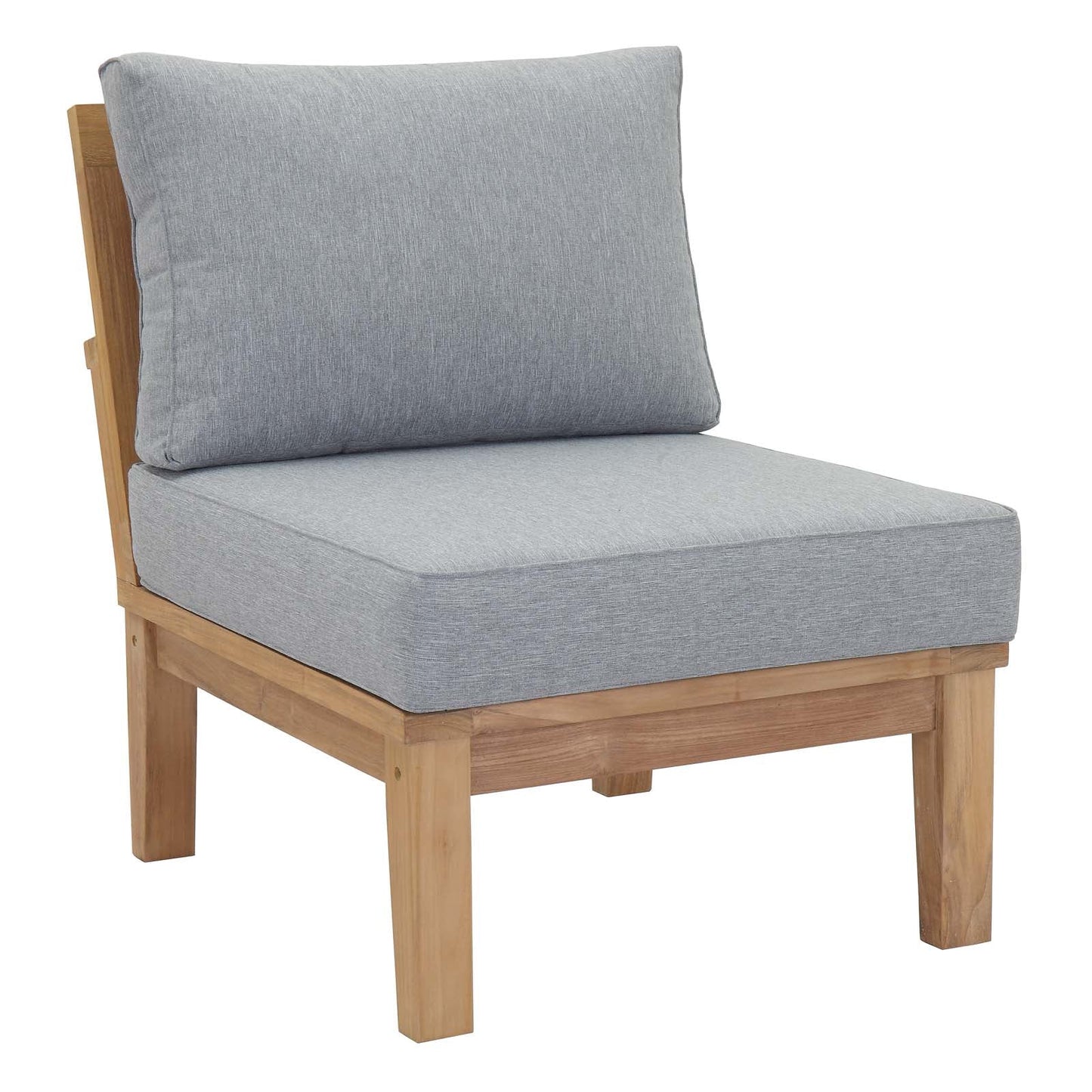 Modway Furniture Marina 8 Piece Outdoor Patio Teak Set by Modway – EEI-1479-NAT-GRY-SET