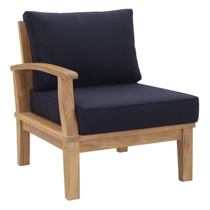 Modway Furniture Marina 7 Piece Outdoor Patio Teak Set by Modway – EEI-1481-NAT-GRY-SET
