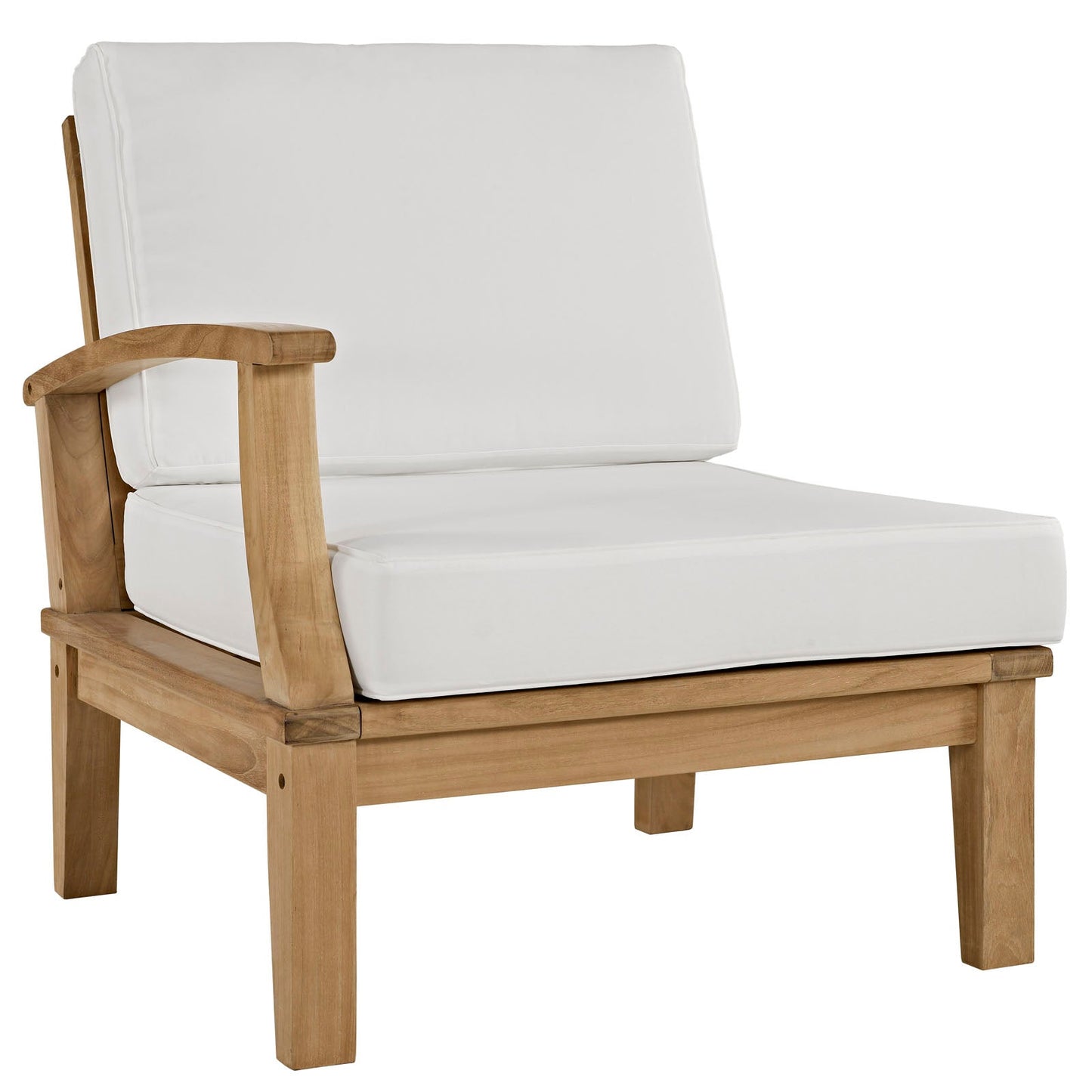 Modway Furniture Marina 7 Piece Outdoor Patio Teak Set by Modway – EEI-1481-NAT-GRY-SET