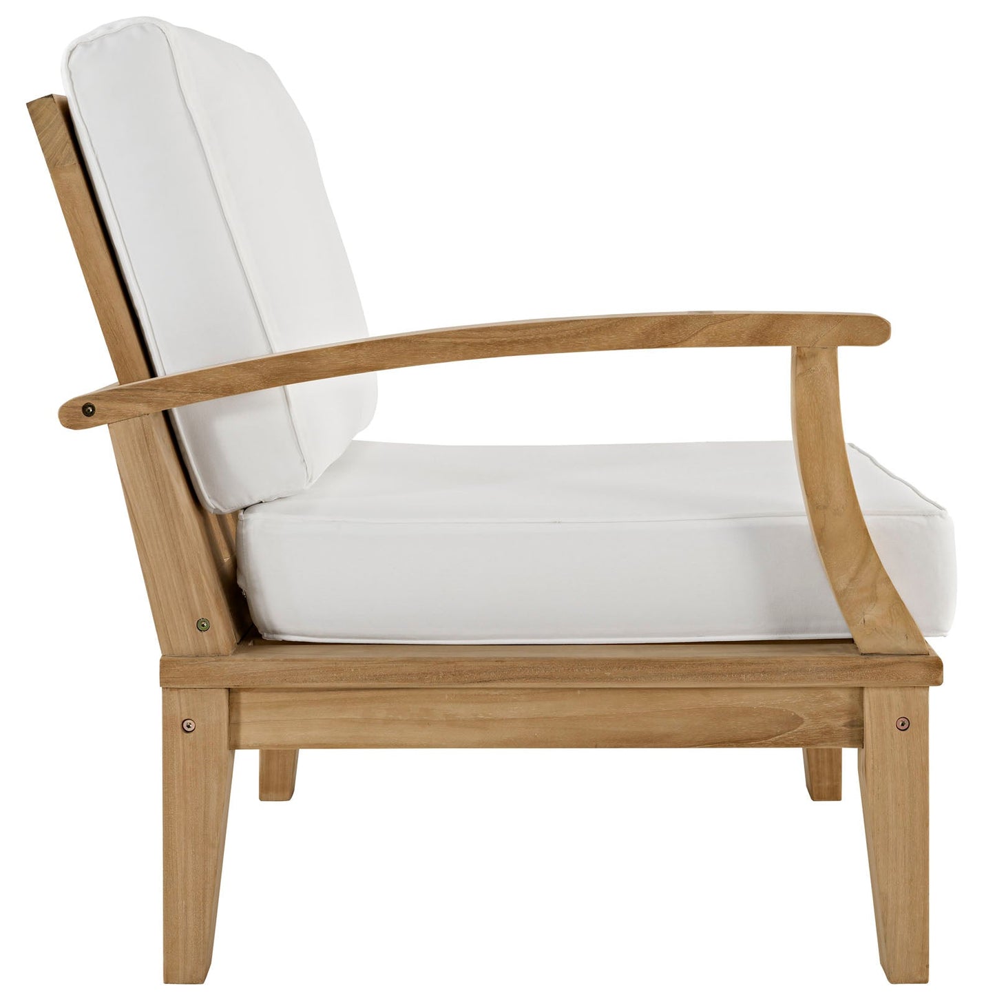 Modway Furniture Marina 7 Piece Outdoor Patio Teak Set by Modway – EEI-1481-NAT-GRY-SET