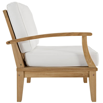 Modway Furniture Marina 7 Piece Outdoor Patio Teak Set by Modway – EEI-1481-NAT-GRY-SET