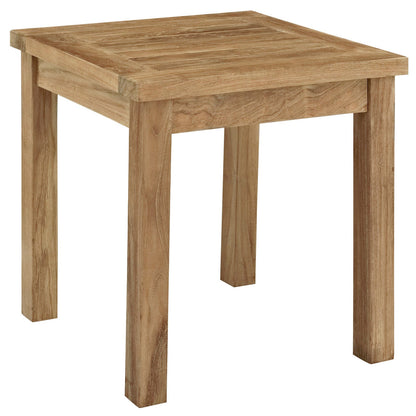 Modway Furniture Marina 7 Piece Outdoor Patio Teak Set by Modway – EEI-1486-NAT-GRY-SET