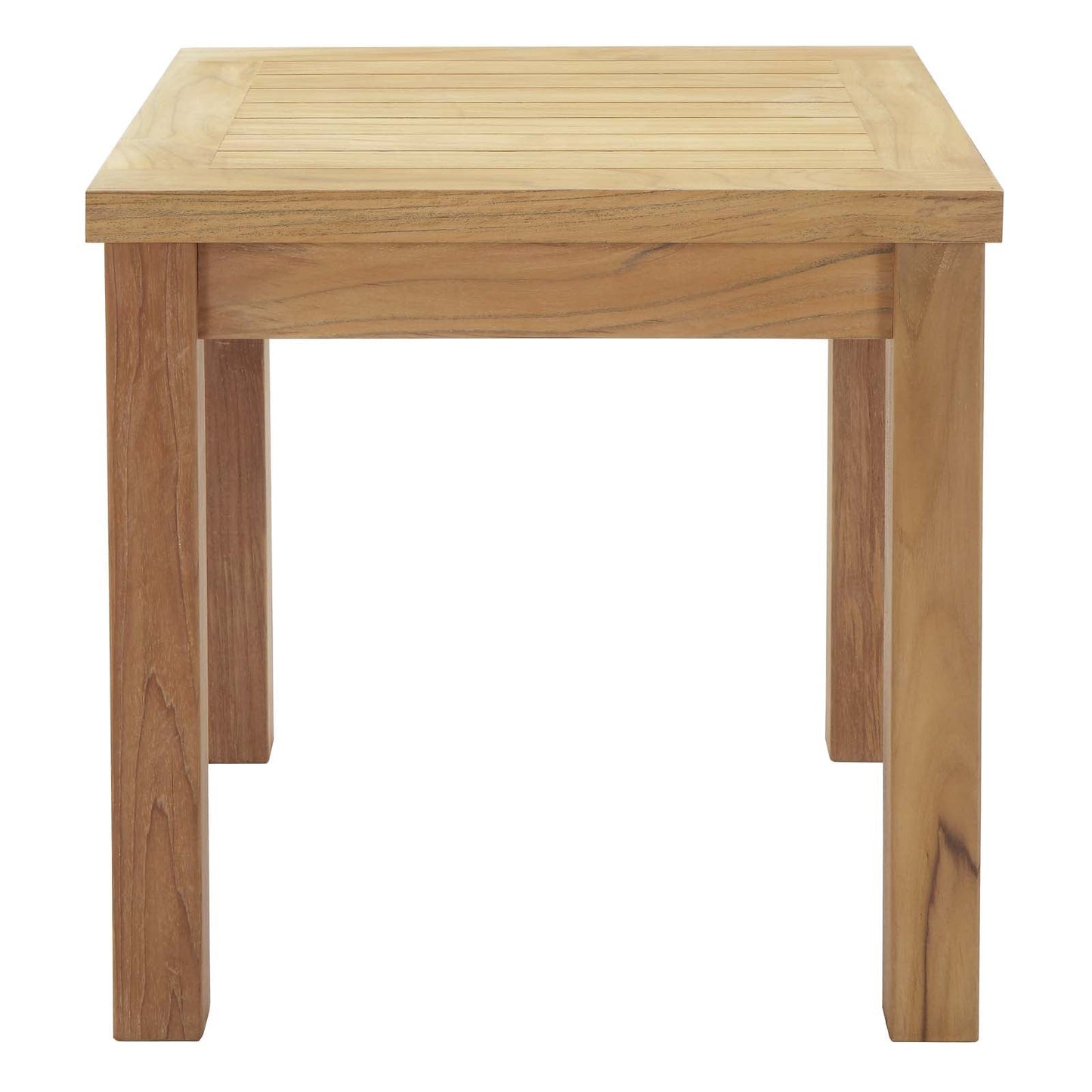 Modway Furniture Marina 3 Piece Outdoor Patio Teak Set – EEI-1487-NAT-GRY-SET