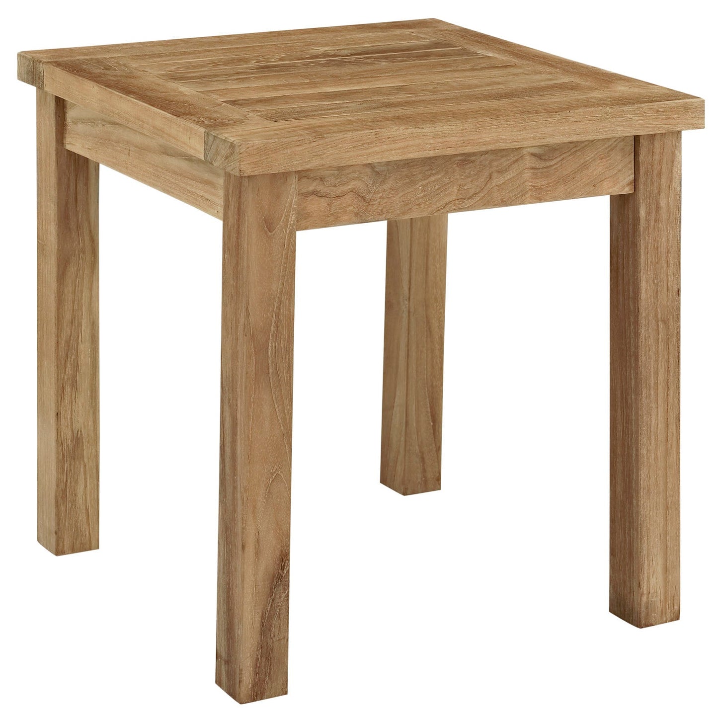 Modway Furniture Marina 3 Piece Outdoor Patio Teak Set – EEI-1487-NAT-GRY-SET