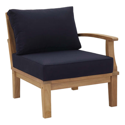 Modway Furniture Marina 10 Piece Outdoor Patio Teak Set by Modway - EEI-1489-NAT-GRY-SET