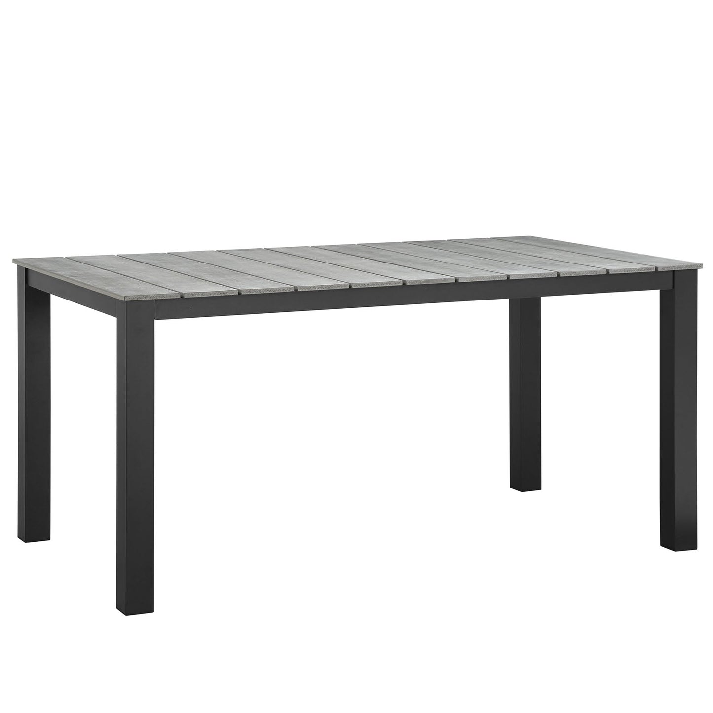 Modway Furniture Maine 7 Piece Outdoor Patio Dining Set - EEI-1749-BRN-GRY-SET