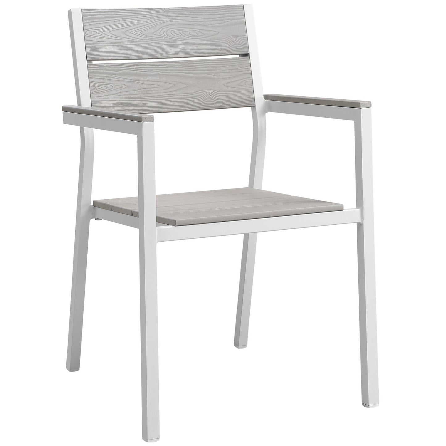 Modway Furniture Maine 7 Piece Outdoor Patio Dining Set - EEI-1749-BRN-GRY-SET
