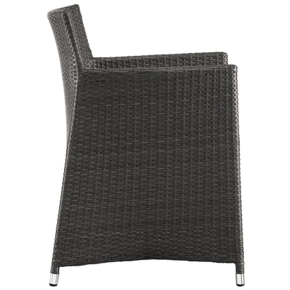 Modway Furniture Junction 7 Piece Outdoor Patio Dining Set by Modway - EEI-1750-BRN-WHI-SET