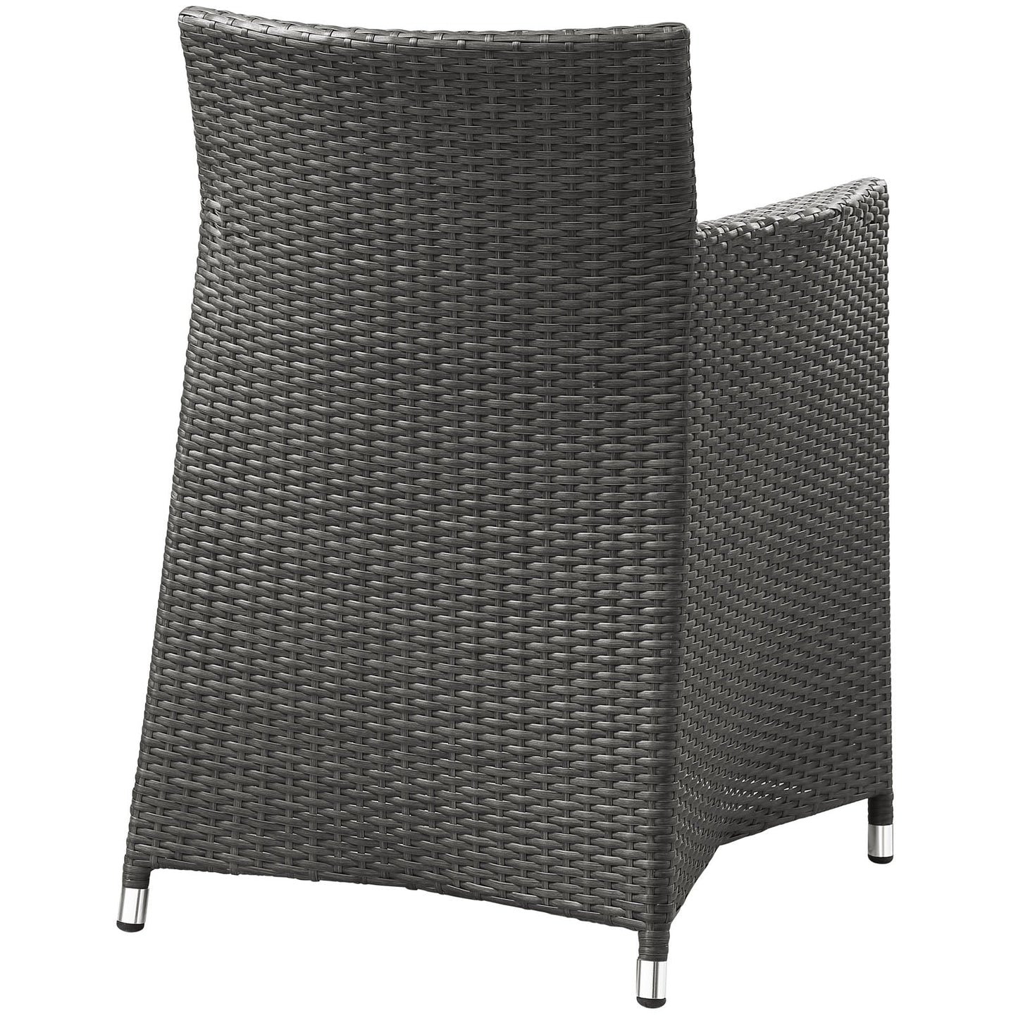 Modway Furniture Junction 7 Piece Outdoor Patio Dining Set by Modway - EEI-1750-BRN-WHI-SET