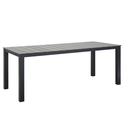 Modway Furniture Junction 7 Piece Outdoor Patio Dining Set by Modway - EEI-1750-BRN-WHI-SET
