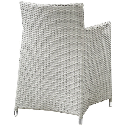 Modway Furniture Junction 7 Piece Outdoor Patio Dining Set by Modway - EEI-1750-BRN-WHI-SET