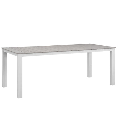 Modway Furniture Junction 7 Piece Outdoor Patio Dining Set by Modway - EEI-1750-BRN-WHI-SET