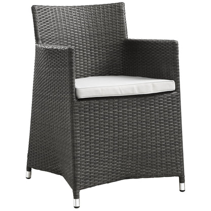 Modway Furniture Junction 5 Piece Outdoor Patio Dining Set - EEI-1760-GRY-WHI-SET