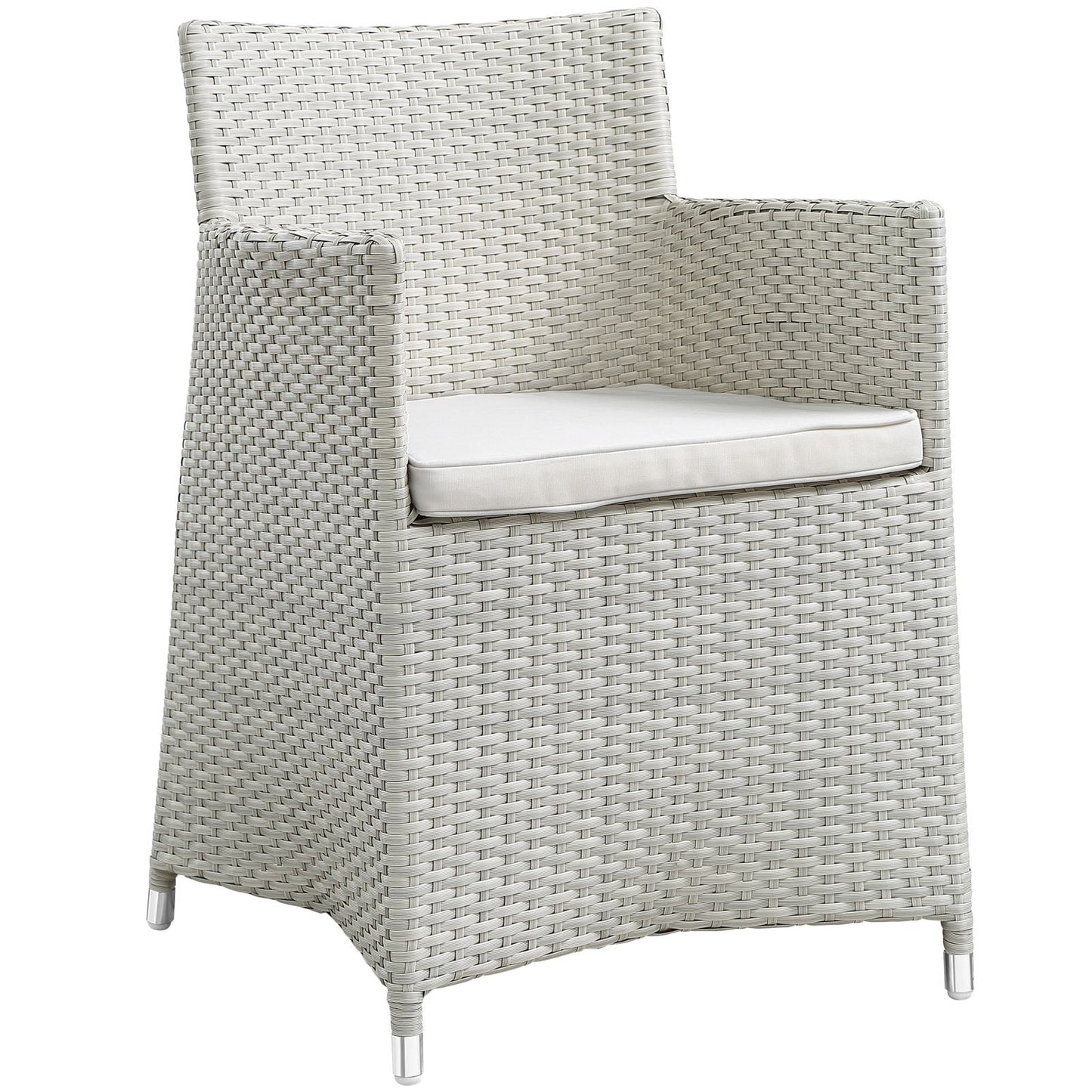 Modway Furniture Junction 5 Piece Outdoor Patio Dining Set - EEI-1760-GRY-WHI-SET