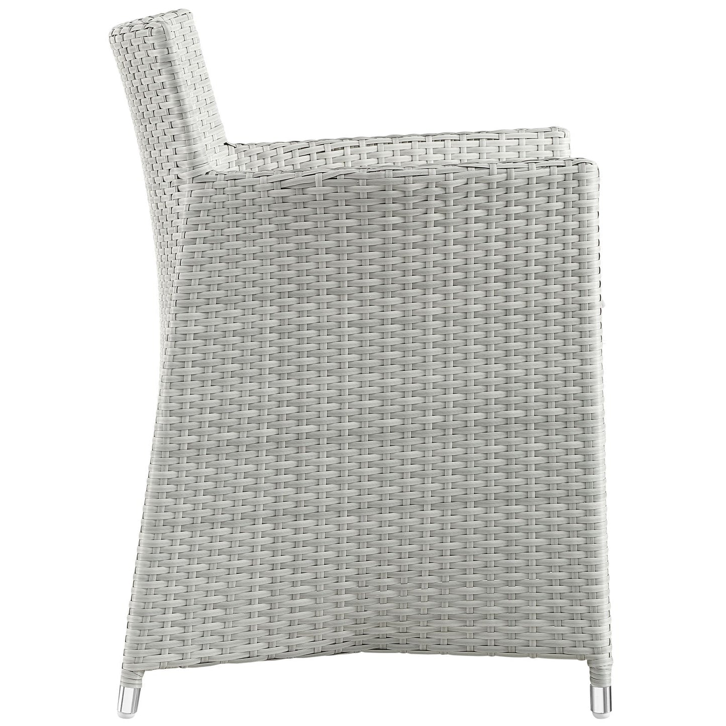 Modway Furniture Junction 5 Piece Outdoor Patio Dining Set - EEI-1760-GRY-WHI-SET