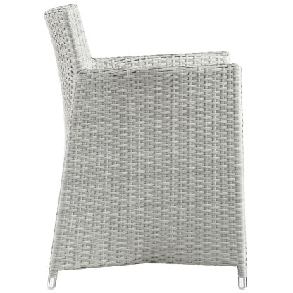 Modway Furniture Junction 5 Piece Outdoor Patio Dining Set - EEI-1760-GRY-WHI-SET