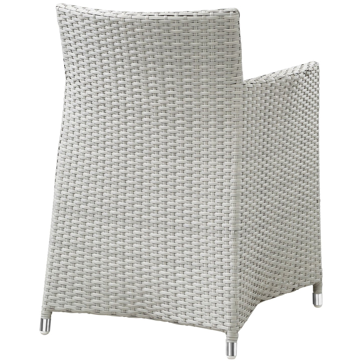 Modway Furniture Junction 5 Piece Outdoor Patio Dining Set - EEI-1760-GRY-WHI-SET